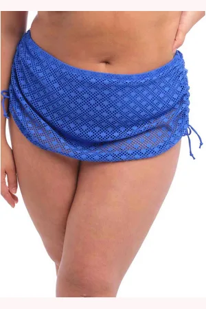 Elomi Culotte de bain ajustable - Bleue en nylon