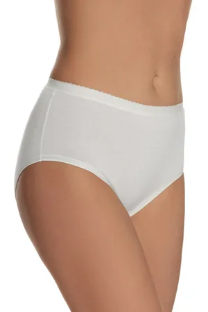 Jolidon Culotte taille haute So soft blanche en coton