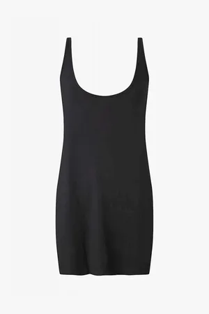 Calvin Klein Chemise de nuit - Noire en coton modal