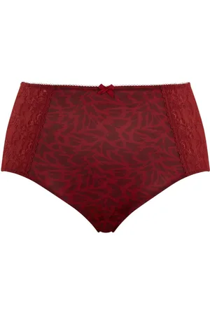 Sculptresse Culotte taille haute à Dentelle Florale et Imprimés Animaliers