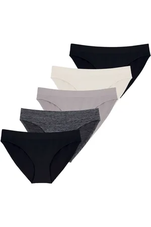 Dorina Lot de 5 culottes classiques /Ivoire/Gris/Gris/