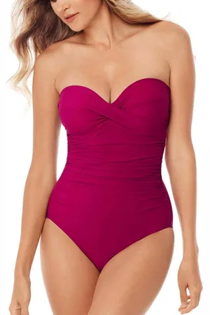 Miraclesuit Maillot de bain 1 pièce bustier Violet
