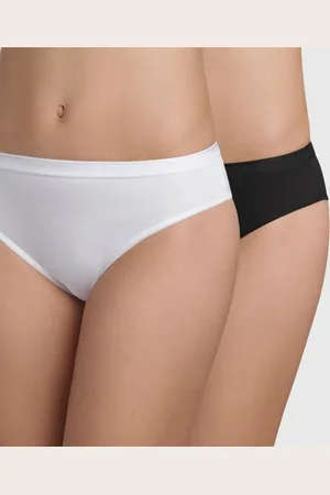 Dim Lot de 2 culottes en coton bio /Blanc