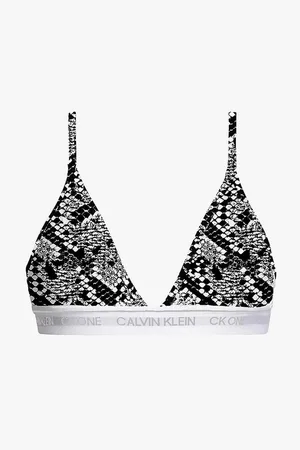 Calvin Klein Soutien-gorge triangle sans armatures - imprimé en coton