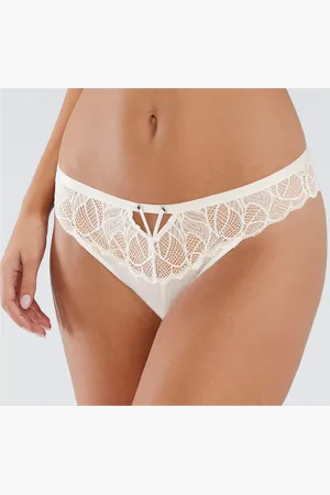Lascana String en soie - Beige