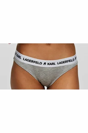 Karl Lagerfeld Lot de 2 Culottes Logotypées Grises