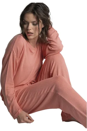 Passionata Guimauve - t-shirt manches longues fluide en viscose