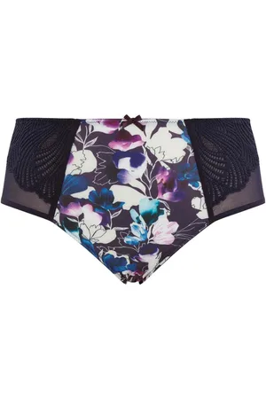 Sculptresse Culotte classique à Broderie et Imprimés Floraux - - Violette