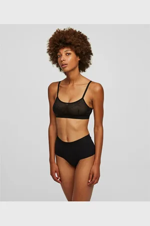 Karl Lagerfeld Culotte Taille Haute Noire