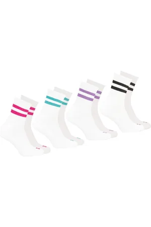 Wilson Lot de 4 paires de chaussettes mi-hautes femme Sport