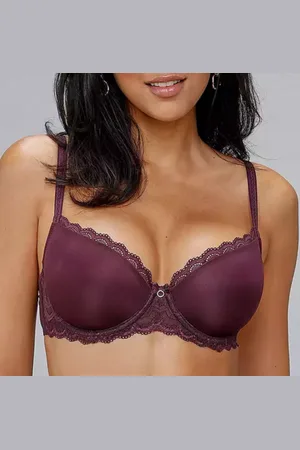 Lascana Soutien Gorge rembourré aubergine - Evita