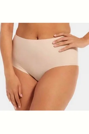 MAGIC Bodyfashion Lot de 2 Culottes taille haute gainantes invisibles - Beige