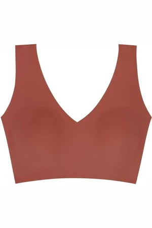 Dorina Bralette à coques fines sans armatures Bretelles Larges - Rouge