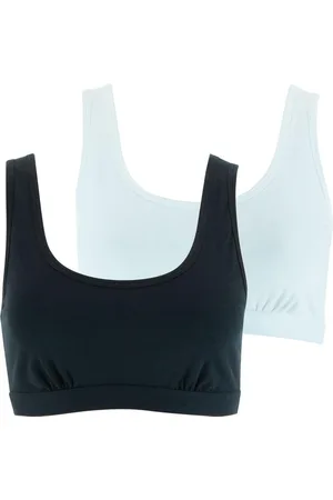 ATHENA Lot de 2 brassières femme Ecopack Basic en coton