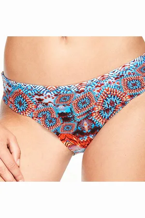 Chantelle Slip de bain taille haute hippie bleu