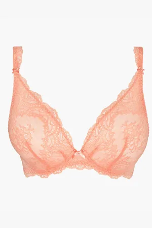 Aubade Soutien-gorge plongeant armatures en dentelle orange