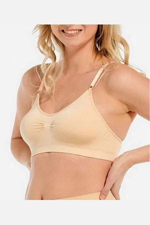 MAGIC Bodyfashion Soutien-gorge Confort bretelles fines sans armature Beige
