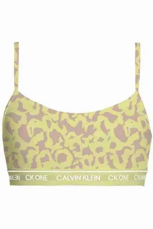 Calvin Klein Bralette Sans Armatures - à motif en coton