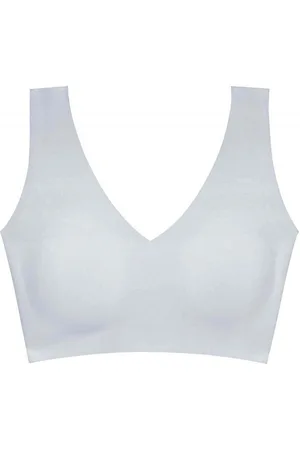Dorina Bralette à coques fines sans armatures Bretelles Larges - Bleue