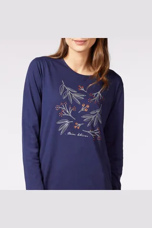 Dodo Robe de nuit - Bleu marine en coton bio