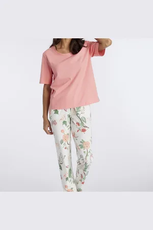 Lascana Pyjama écru en coton