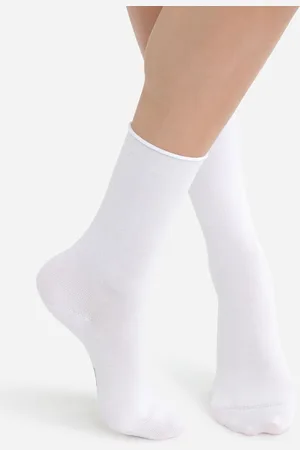 Dim Mi-chaussette modal en coton