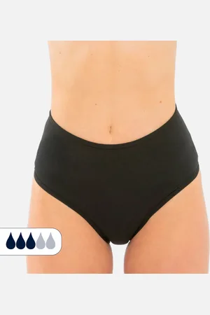 Sorio Bas de Maillot de bain Menstruel taille haute croisé - Flux Moyen - Nola