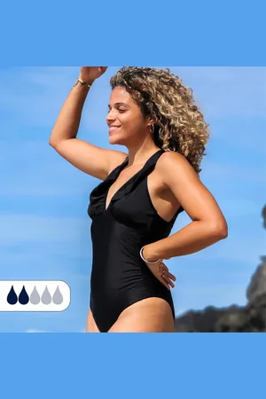 Sorio Maillot de bain Menstruel 1 pièce - Dos à lacet - Flux Léger - Sya