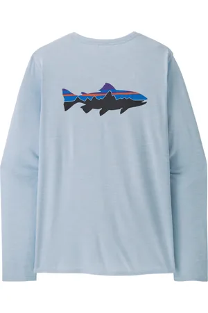 Patagonia Long Sleeve Cap Cool Daily Graphic Shirt - Waters Homme