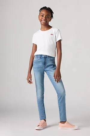 Jeans Taille Haute en taille 16 ANS pour Fille FASHIOLA