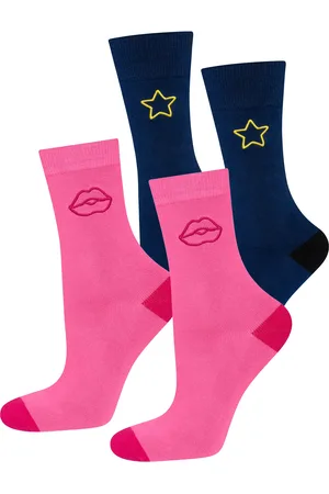 Soxo Lot de 2 paires de chaussettes femme (Love)
