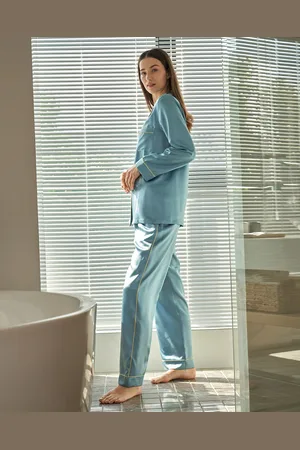 Lilysilk Pyjama En oie Femme Ensemble De Pyjama Deux Pièces 100% oie De Mûrier Respirant uper Léger