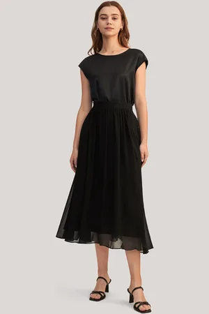 Lilysilk Jupe En oie Longue Femme Double Épaisseur À De Multiples Occasions Léger Et Respirant Jupes 56
