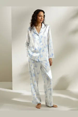 Lilysilk Pyjama En oie Piping Contrasté, Collection La Terra 100% oie Naturellement Antibactérien X
