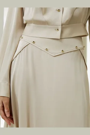 Lilysilk Jupe Midi oie Avec Un ens Du Drapé 100% oie Pure Doux Pour La Peau Et Respirant 48
