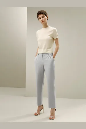 Lilysilk Pantalon Femme Laine Coupe Étroite Fine Laine Italienne Mérinos Doux Pour La Peau Et Respirant 32