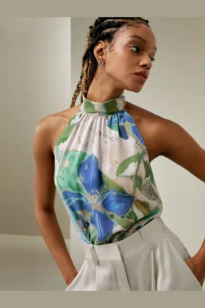Lilysilk Top En oie ans Manches, Avec Épaules Échancrées 100% oie Pure Élégance Intemporelle Et tyle ophistiqué 32