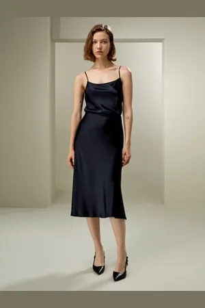 Lilysilk Jupe Mi-Longue En oie Une Mode Élégante Et Confortable 100% oie De Mûrier ophistiqué Et Élégant Coupe Naturelle 42