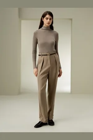Lilysilk Pantalon Laine En oie Un Excellent Drapé Et De La Chaleur Mélanges De oie-Laine Charme Classique Les Essentiels De La Garde-Robe 42