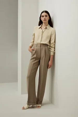 Lilysilk Pantalon En Mélange De oie Une Fermeture Éclair oie Et Laine De Qualité upérieure Modèle Classique tyle Moderne