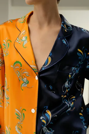 Lilysilk Pyjama oie Femme Luxe Idéal Pour e Détendre À La Maison oie De Mûrier De Haute Qualité Confortable Brillant Lisse Doux L