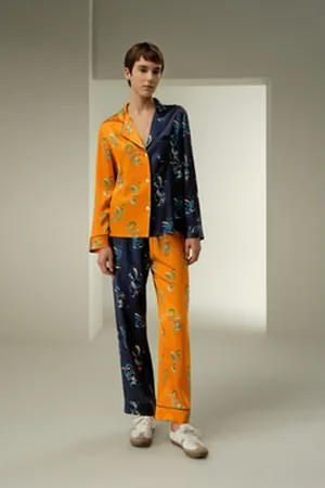 Lilysilk Ensemble Pyjama Imprimé Bicolore Vêtements D