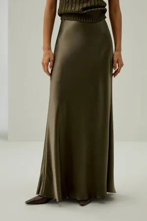 Lilysilk Jupe Longue En oie Jupe Longue Et Coupe Droite À Ourlet Évasé Pure oie Une Élégance Intemporelle Mettant En Valeur La Féminité 48