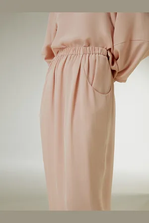 Lilysilk Robes En oie Longues Taille Élastique Et Poches Latérales 100% oie Pure Bonne Qualité Lavable En Machine M