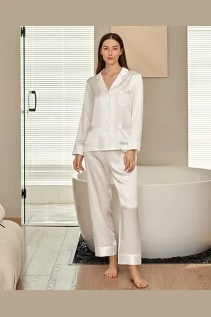 Lilysilk Pyjama Femme En oie Longueur De Pantalon Court oie Charmeuse Maintient L