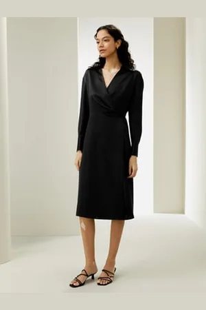 Lilysilk Robe En oie Croisement Et Col Chemise Charmeuse De oie Élégance Intemporelle Et tyle ophistiqué 34