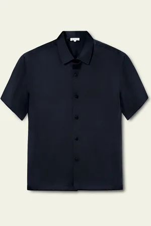 Lilysilk Chemise Homme oie À Manches Courtes 100% oie Confortable Brillant Lisse Doux Coupe Naturelle Xs