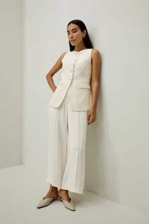 Lilysilk Gilet En oie Coupe Ajustée Pure oie Facile À Assortir Parfait Pour Le Travail Et Les Vacances 42