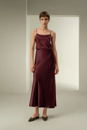 Lilysilk Jupe En oie Coupe Ajustée 100% oie imple Et Classique Une Élégance Intemporelle 42