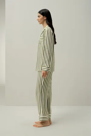 Lilysilk Pyjama En oie Rayures Classiques oie De Mûrier De Haute Qualité Doux Et Doux Pour La Peau Xl